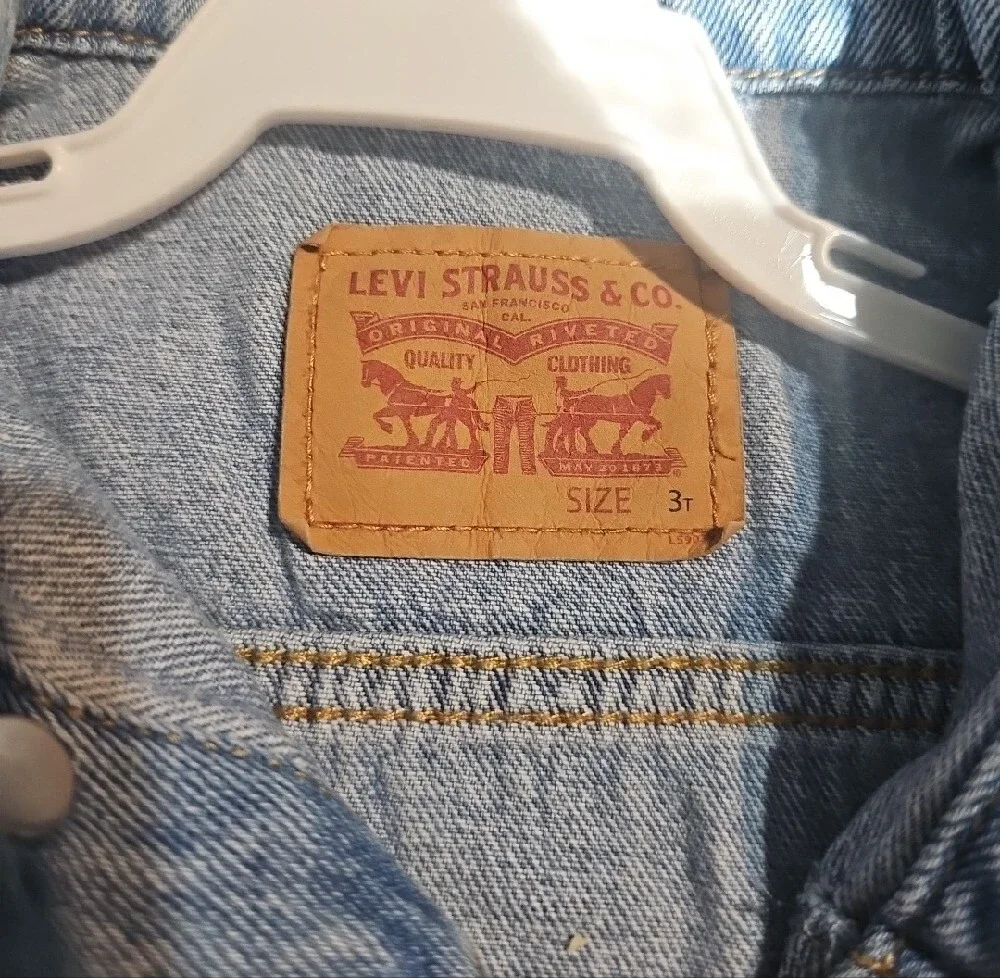 Light Blue Kids Denim Jacket Levis 3T